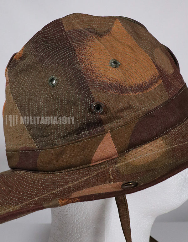 Real Fabric Replica French Army South Vietnam Army Windproof Camouflage Bush Hat Used