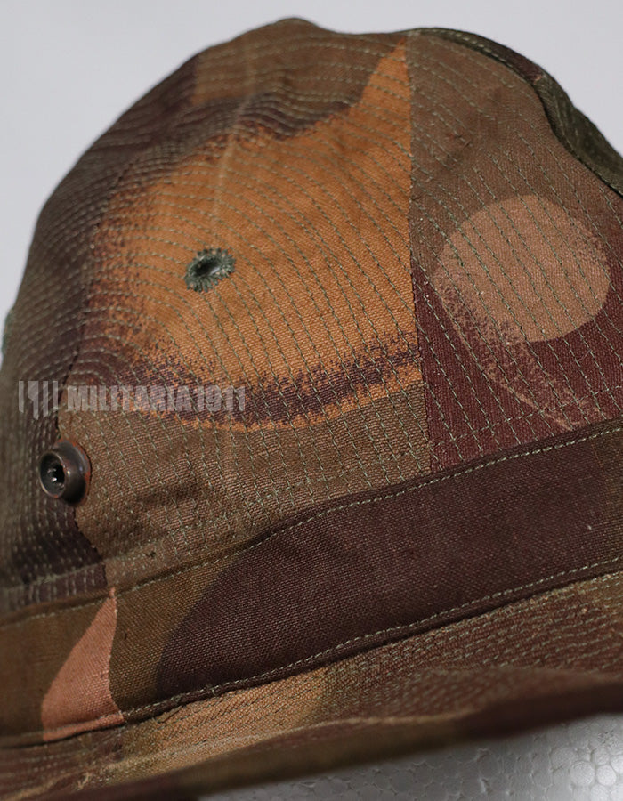Real Fabric Replica French Army South Vietnam Army Windproof Camouflage Bush Hat Used