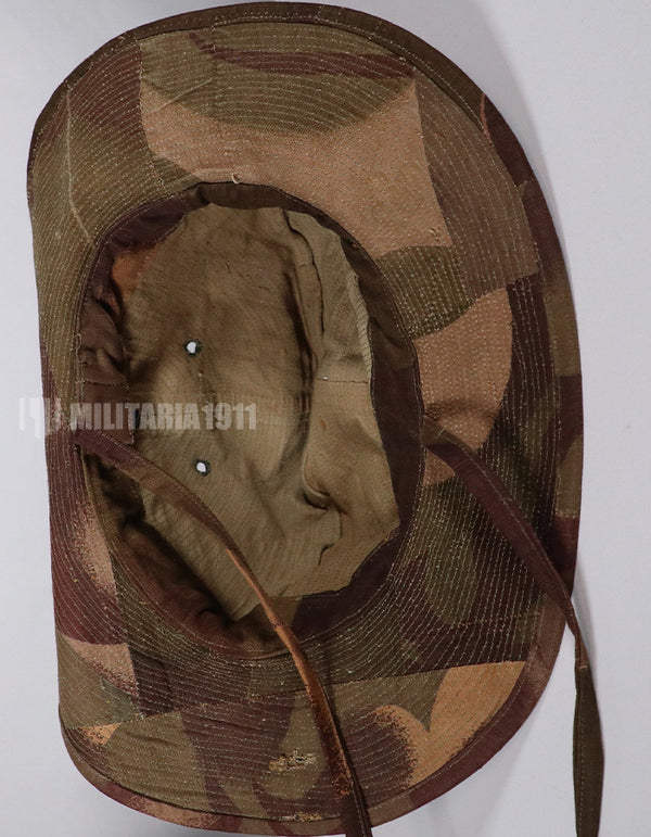 Real Fabric Replica French Army South Vietnam Army Windproof Camouflage Bush Hat Used